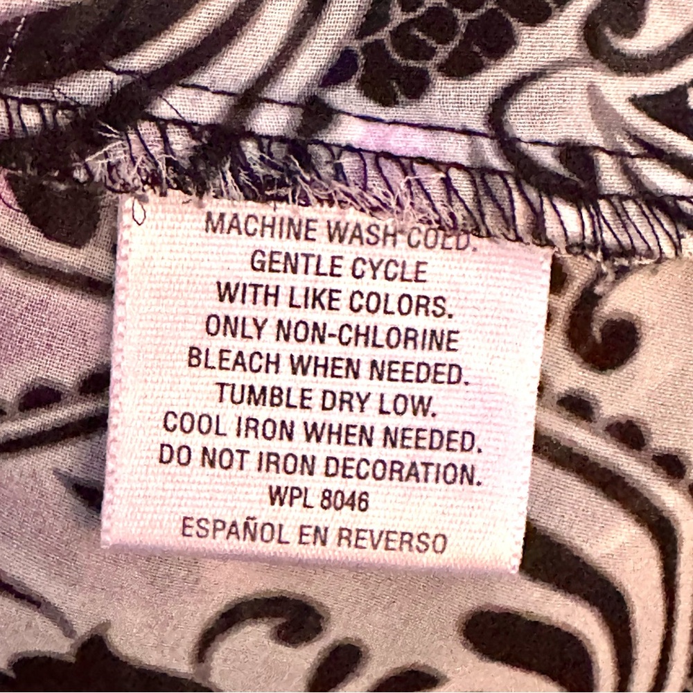 JM Collection Stylish Purple Floral Tunic XL - Picture 15 of 15